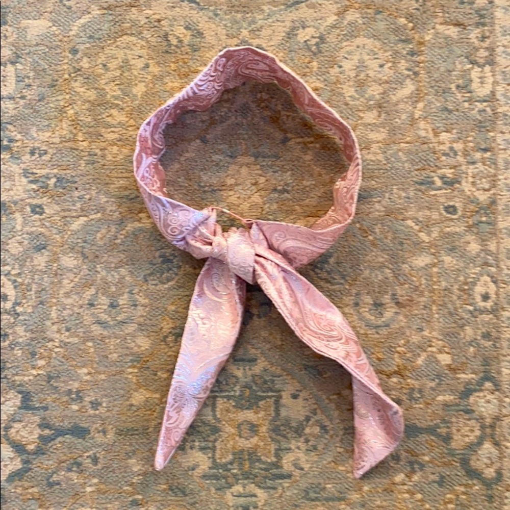 NWT | Anthropologie pink & silver wrap headband - Picture 3 of 5